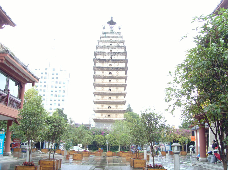 The East and West Temple Pagodas in Kunming