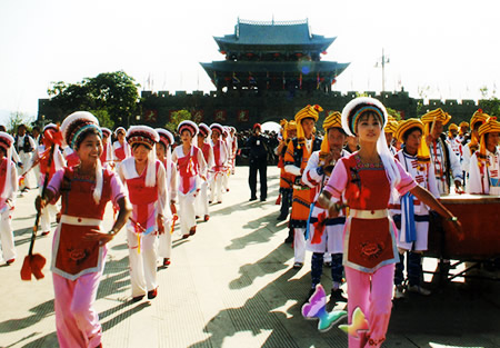 March Street Fair of Ethnic Bai, Dali